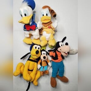 Disney Character Plush Toy Set - Donald, Pluto And Goofy